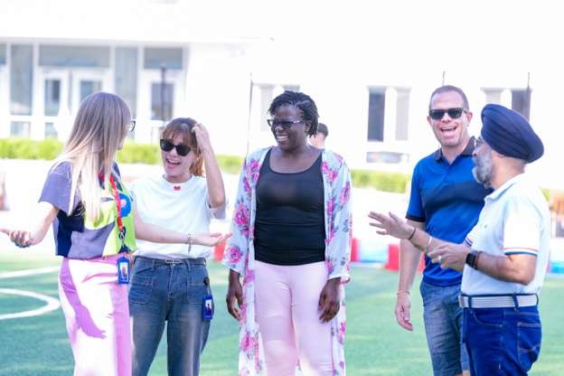 Faculty team building activities during training