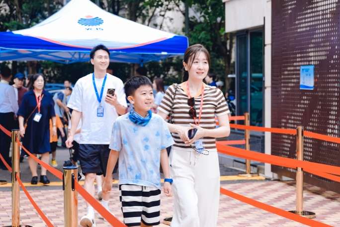 New students exploring YCIS Beijing campus during orientation