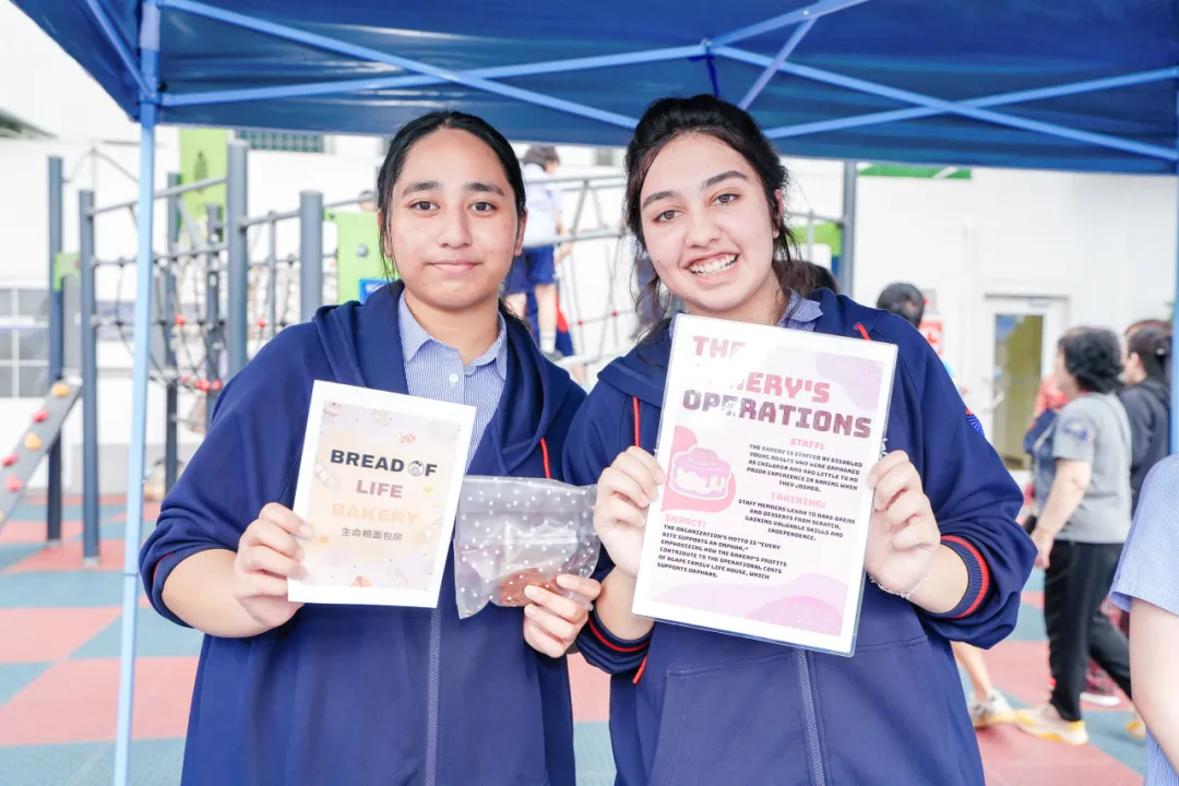 Christmas bake sale organized by YCIS students for charity