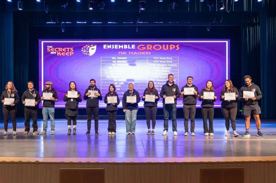 Students engaging in drama performance