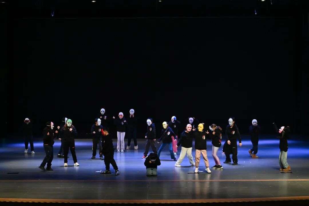 Students collaborating during the festival