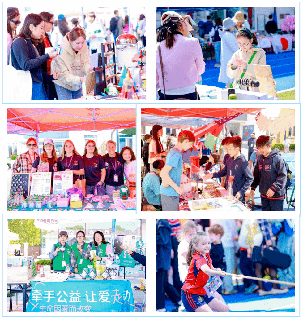 Children activities and vibrant marketplace crafts