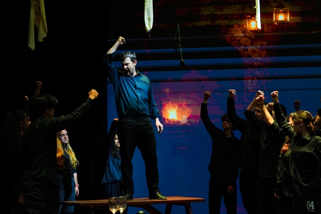 IGCSE students performing in the Shakespeare Showcase