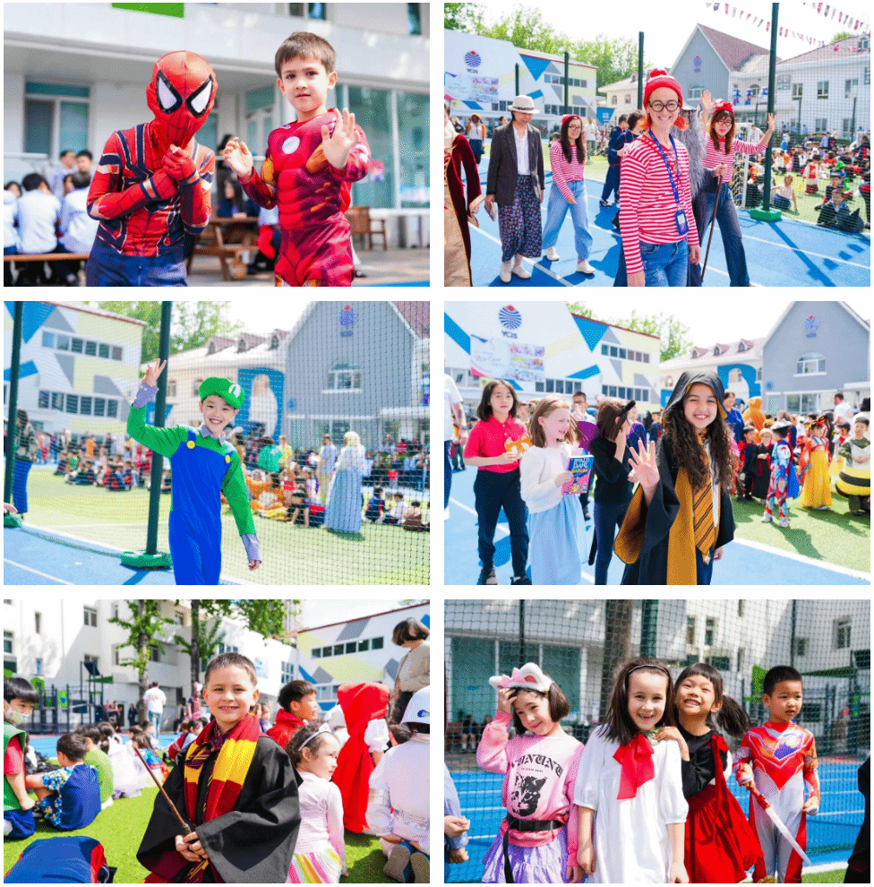 Students participating in the Grand Parade of Characters 1