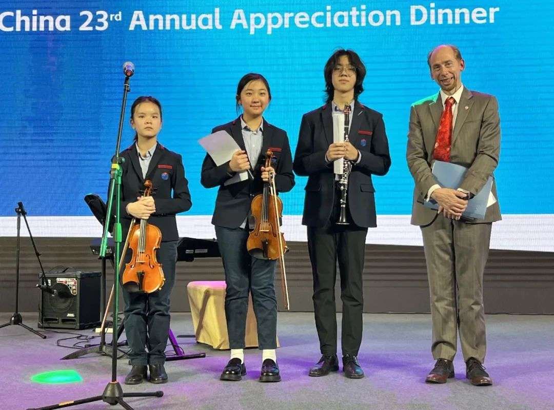 Patrick representing YCIS Beijing at American Chamber of Commerce event