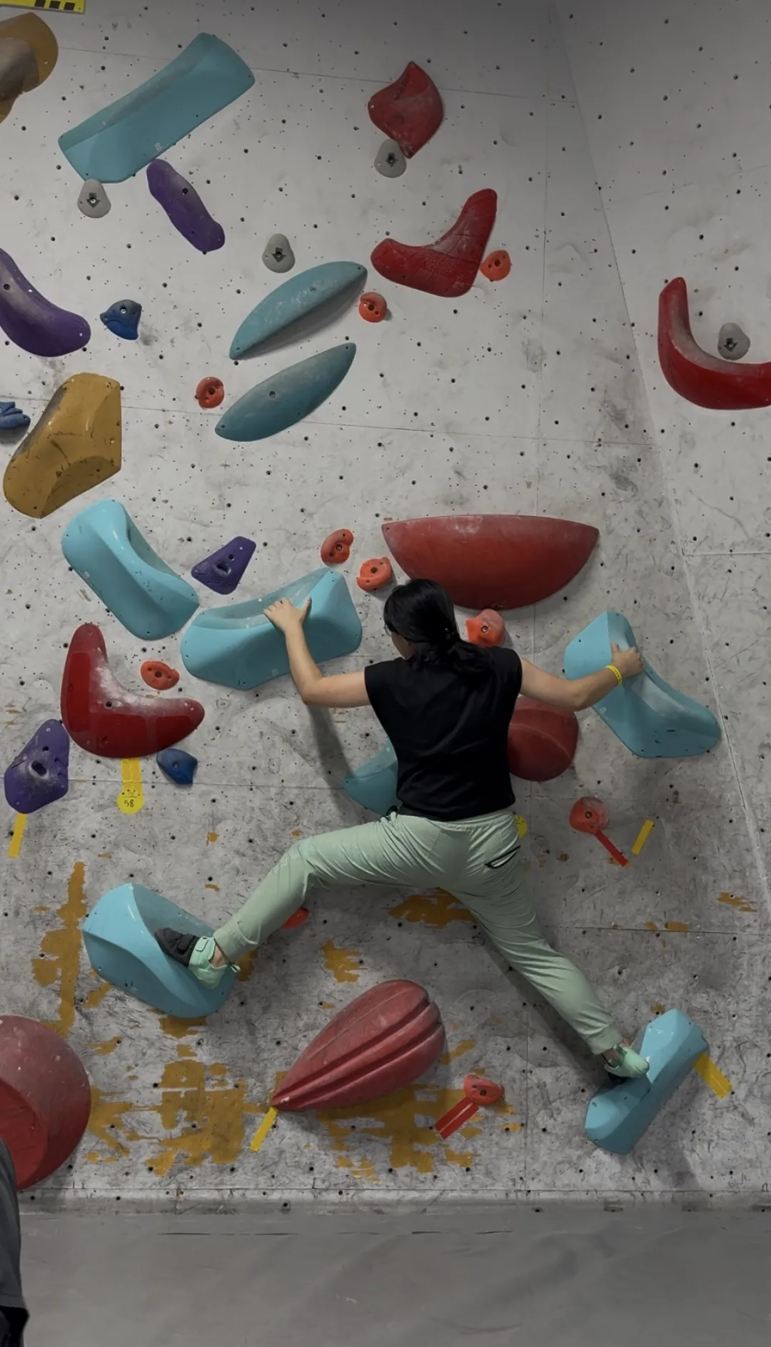 YCYW Alumni Weiwei rock climbing