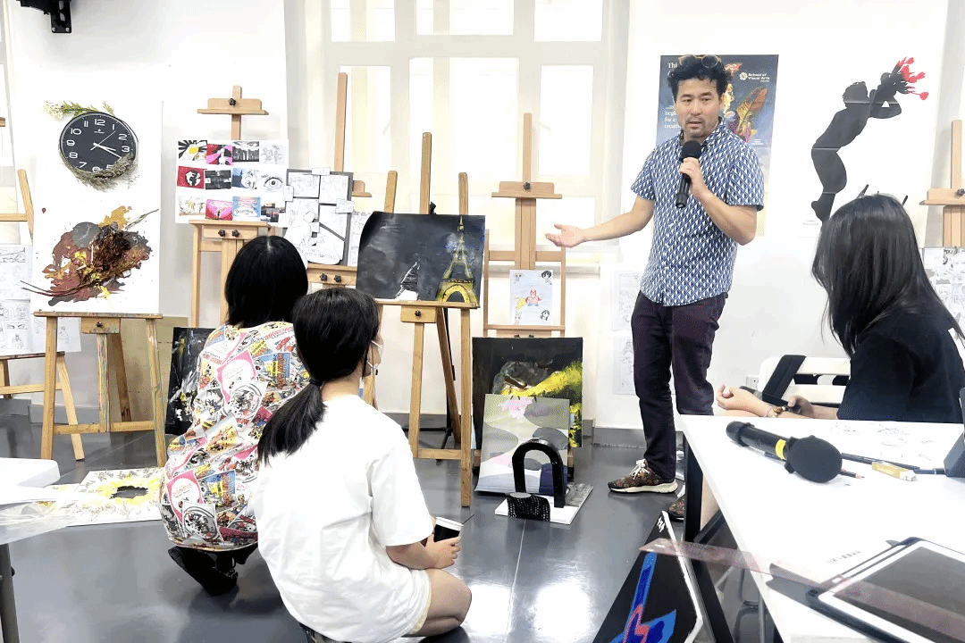 古北耀华与SVA合作夏令营的课堂教学场景