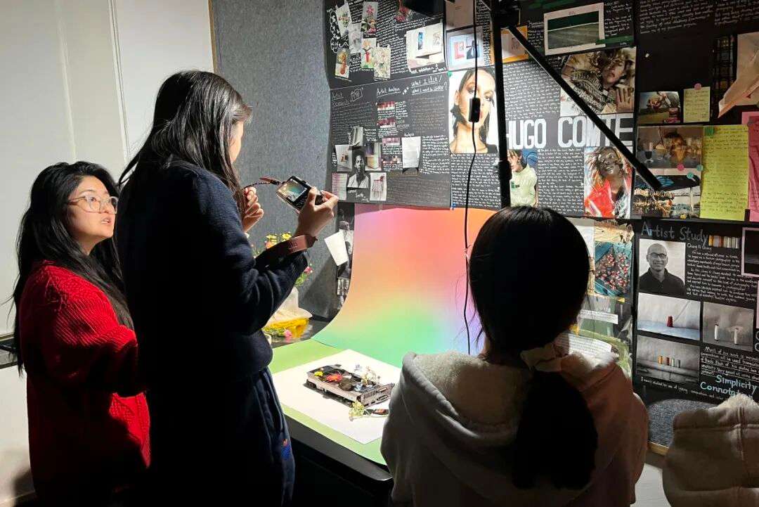 影像与数字媒体设计课堂教学环境与学生创作实景,上海耀华古北