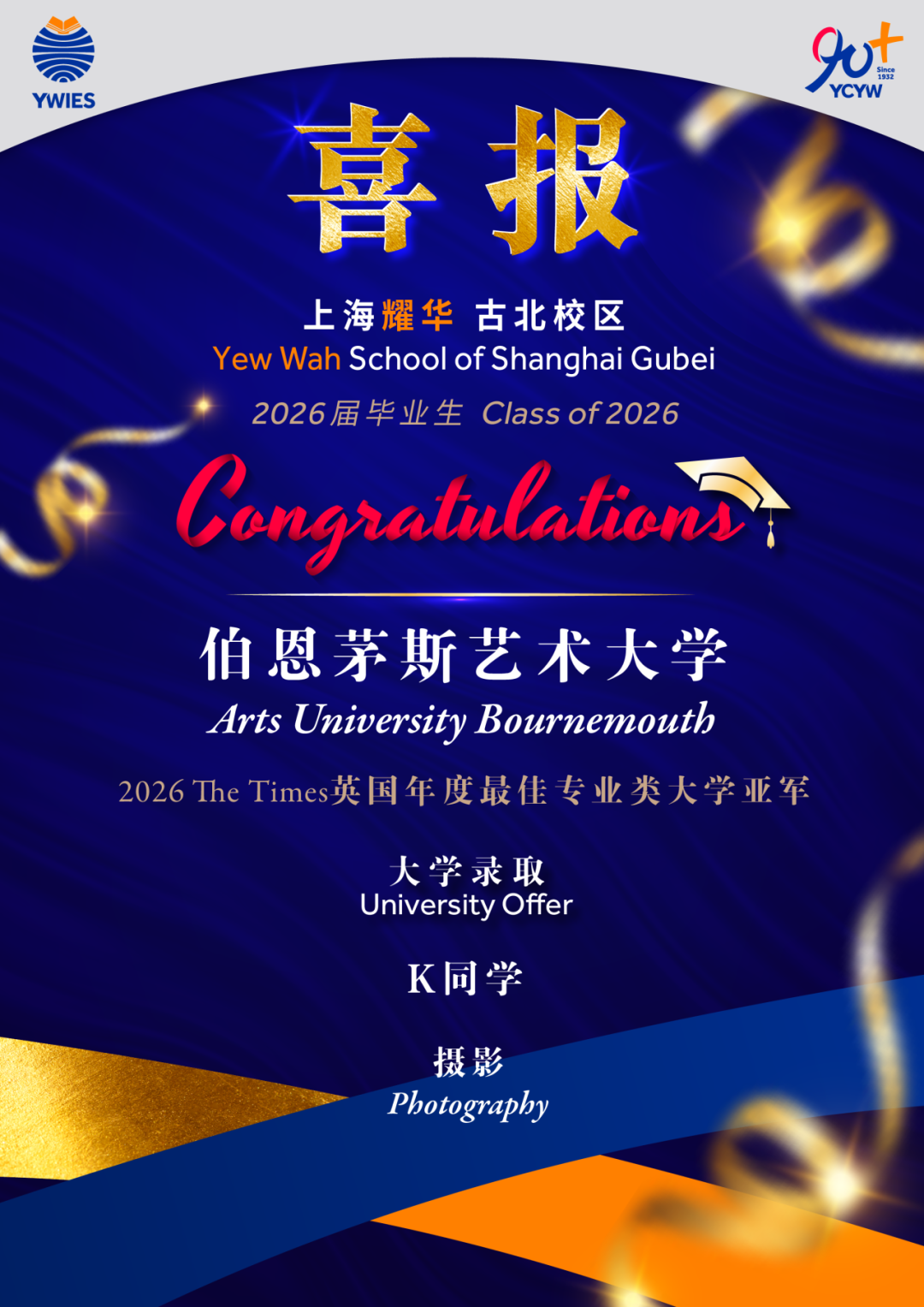 米兰新美术学院设计专业录取图2——Offer细节页