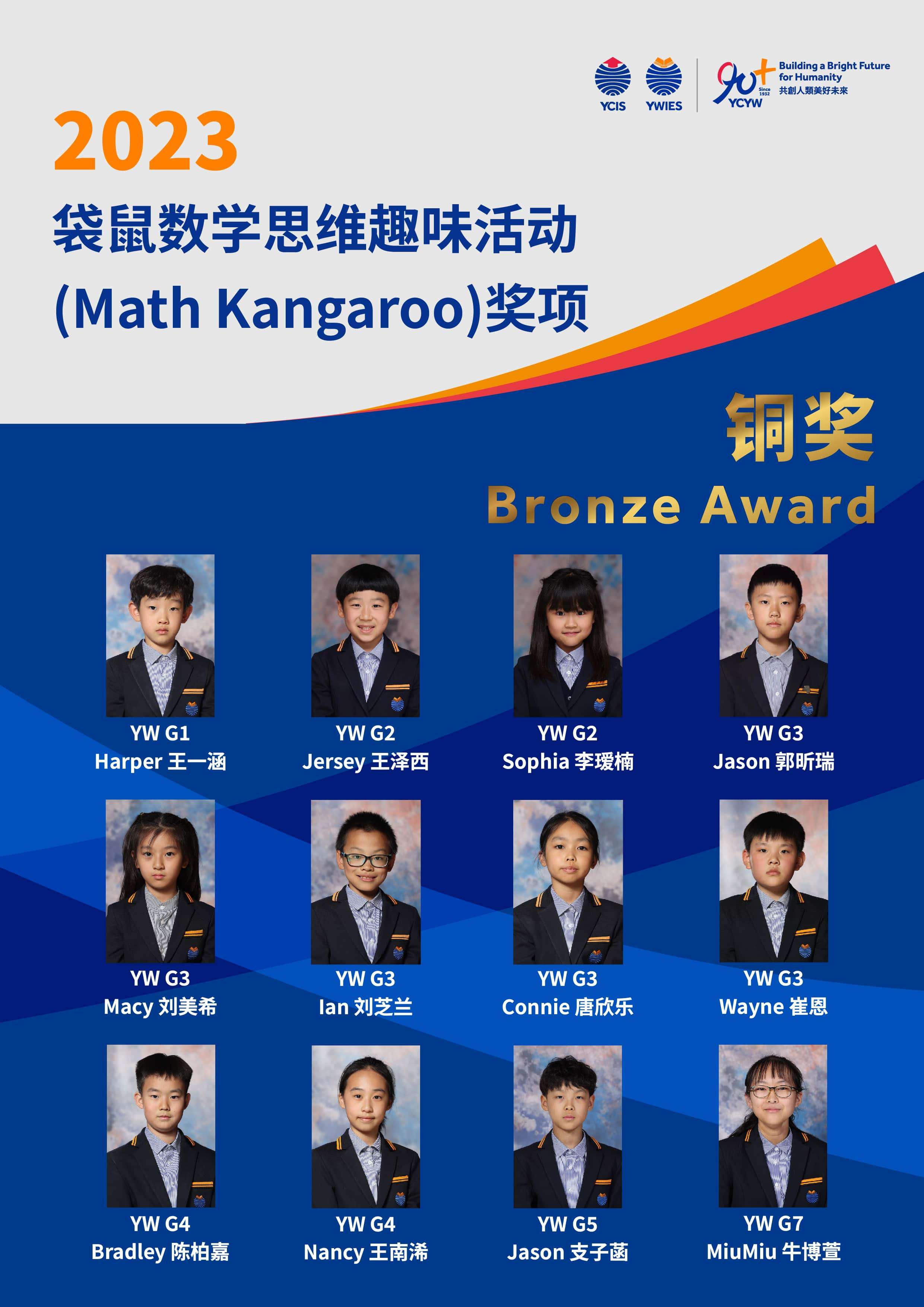 Good News! YCIS & YWIES Beijing Yizhuang students won 31